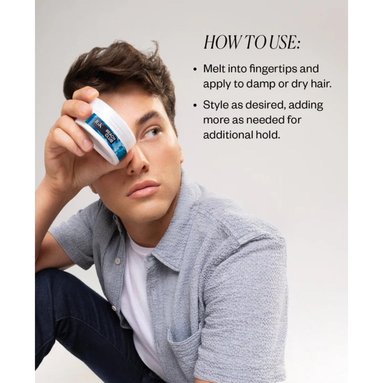 Beach Club Soft Styling Paste Model Image