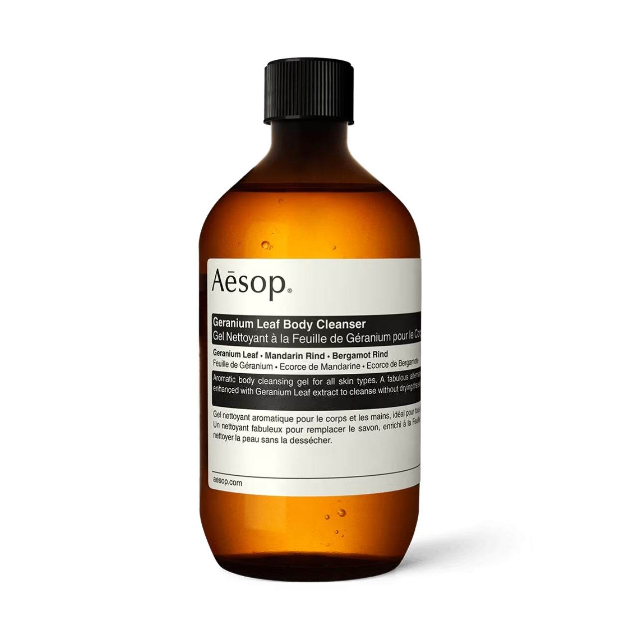 Geranium Leaf Body Cleanser Hero Image 16.9 oz Refill 