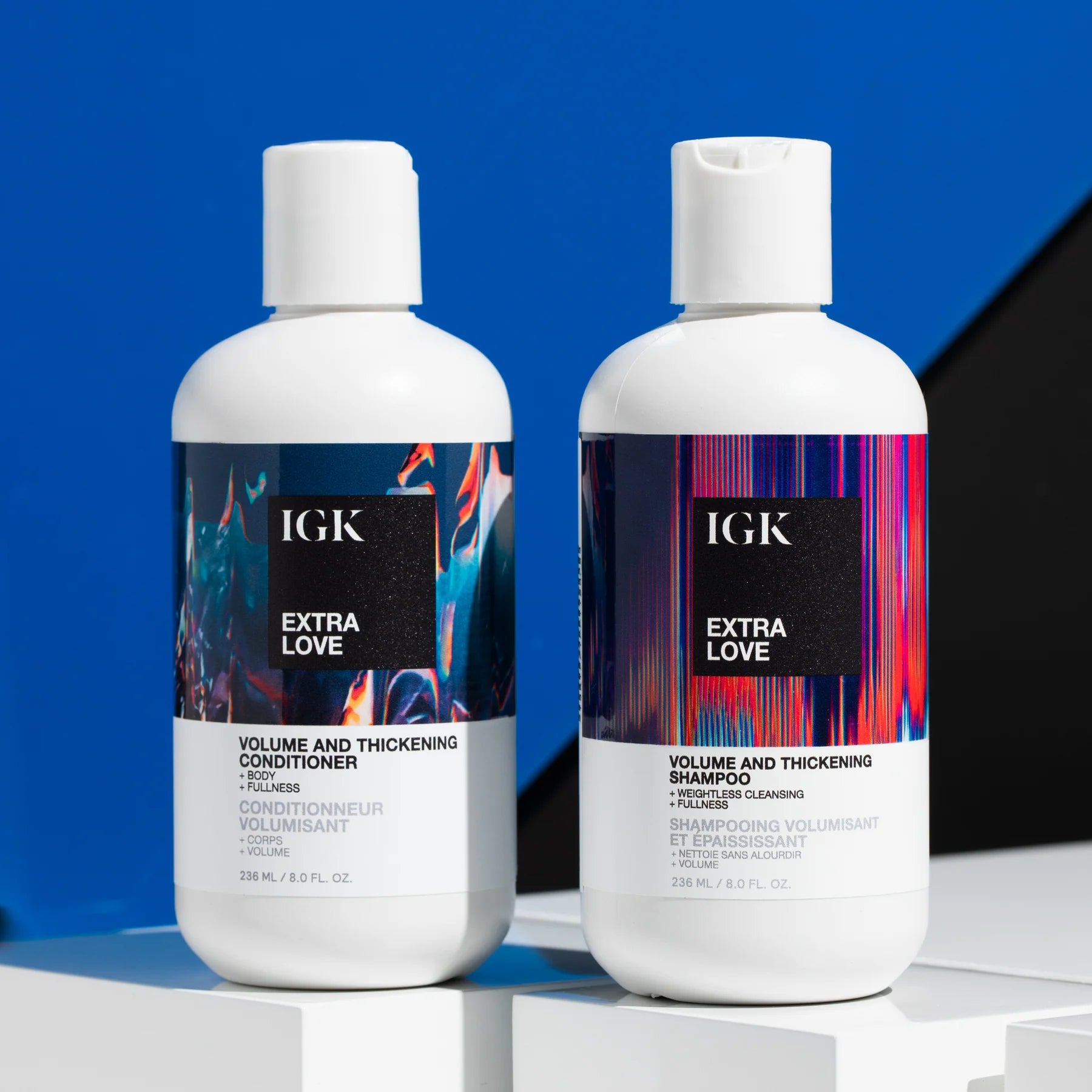 IGK Extra Love Conditioner and Shampoo Lifestyle