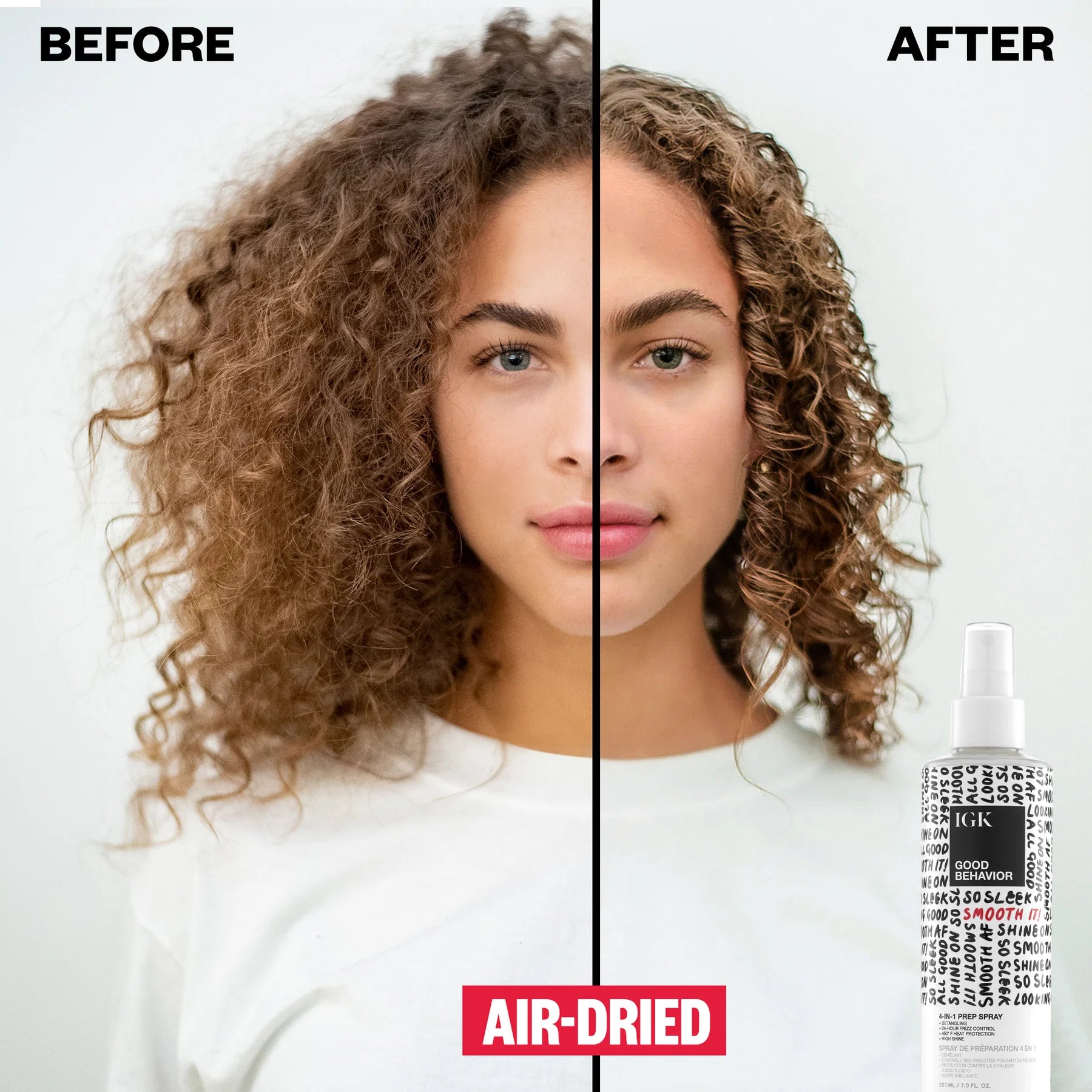 IGK Good Behavior 4 in 1 Prep Spray Results