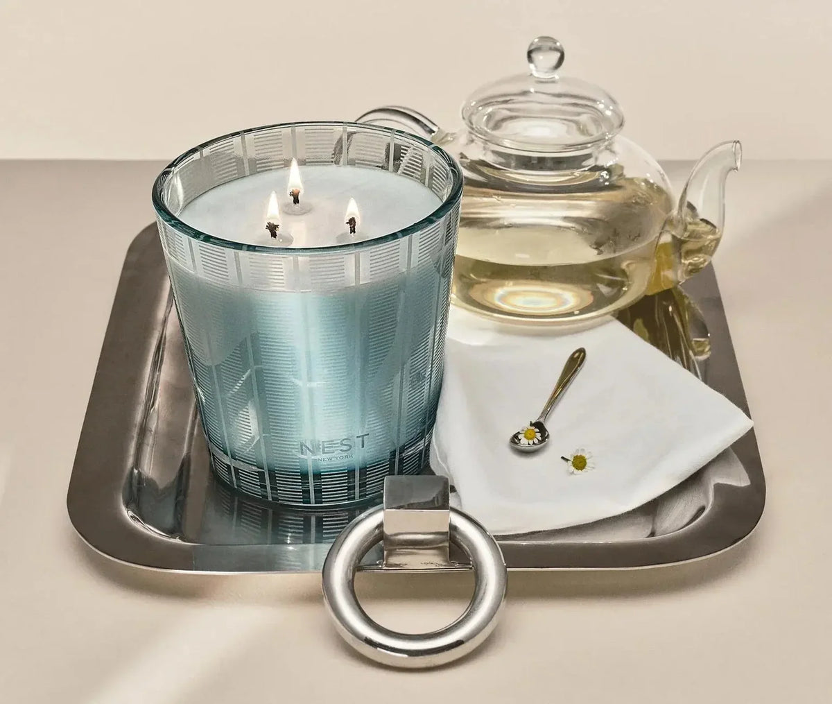 Rattan Driftwood & Chamomile 3-Wick Candle