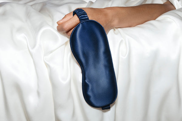 Navy Sleep Mask Lifestyle Image