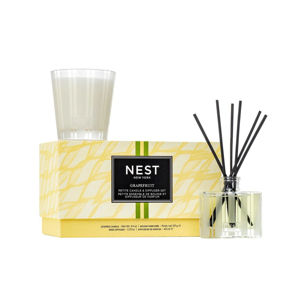 Grapefruit Petite Candle and Diffuser Set