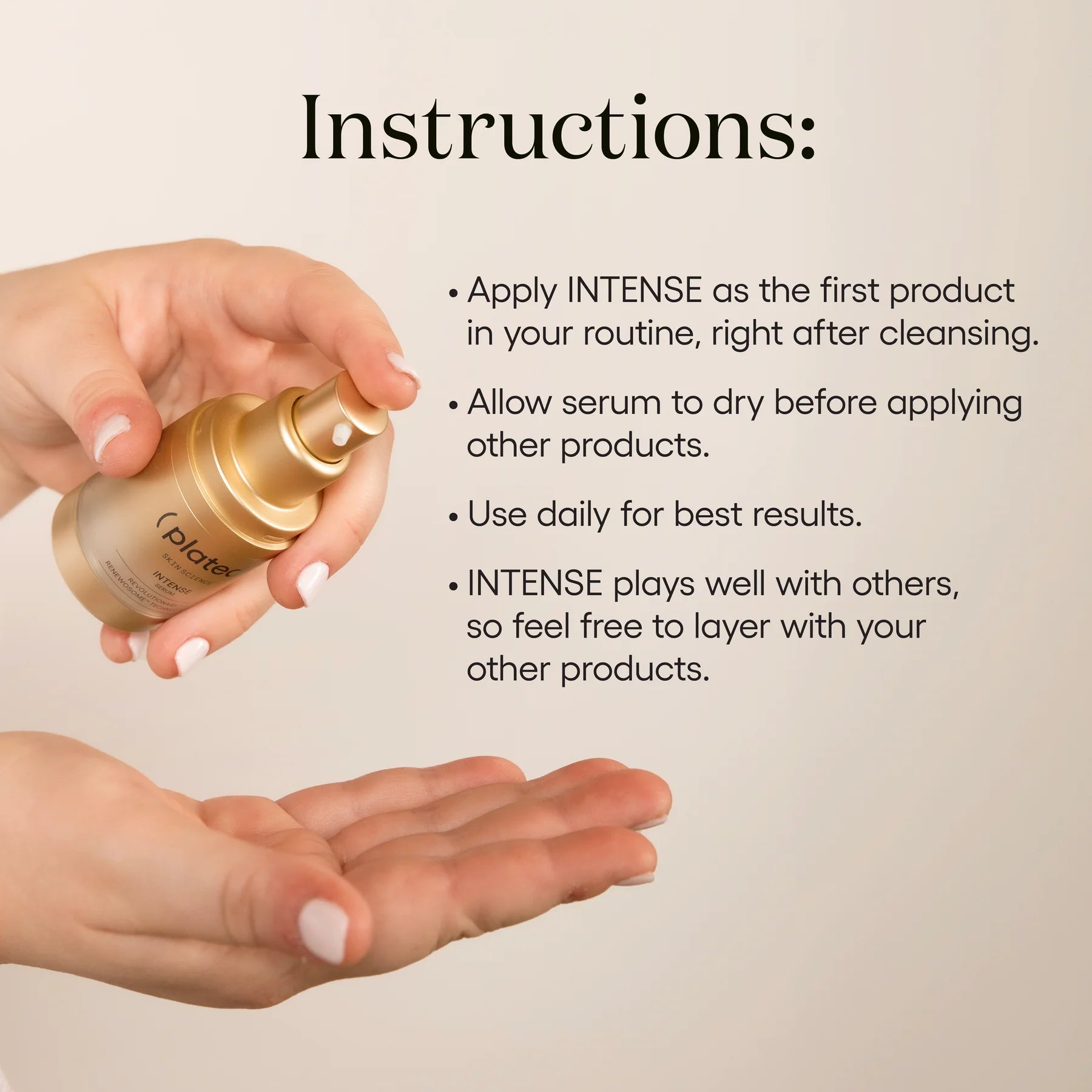 Plated Skin Science Intense Serum Refil