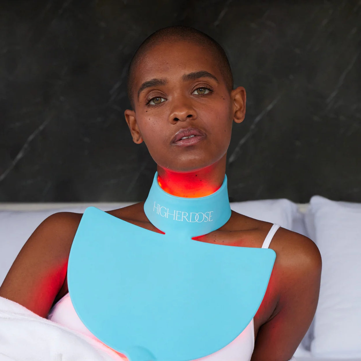 Red Light Neck Enhancer Model Image