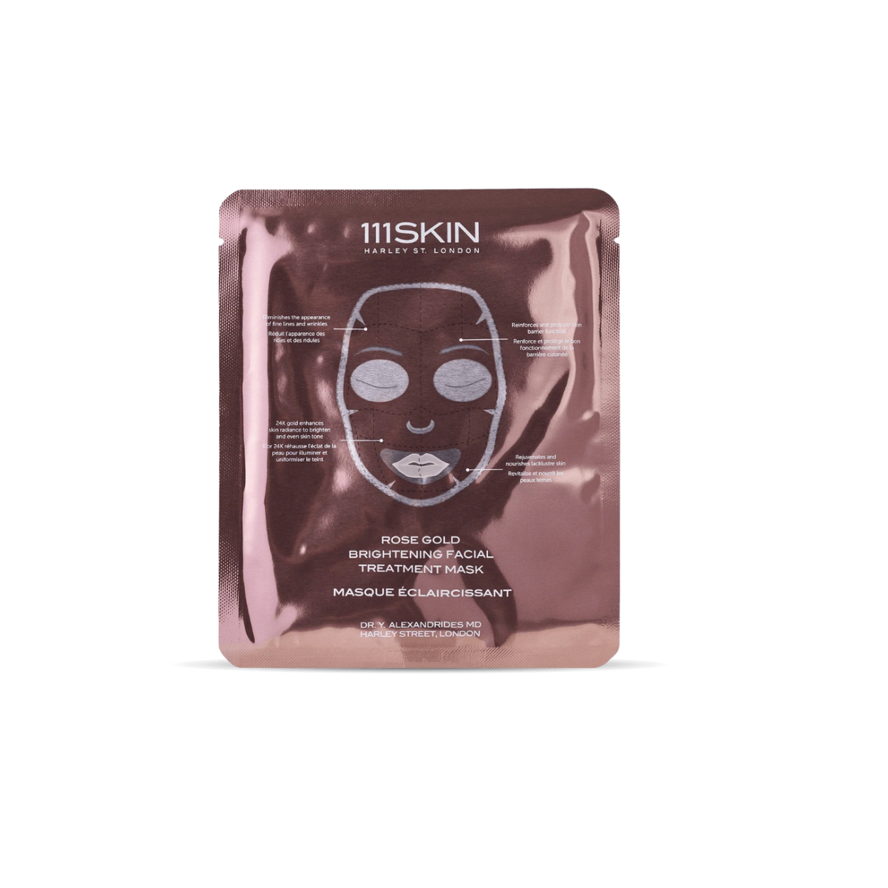 Rose Gold Brightening Facial Treatment Mask (Pack of 5)Hero