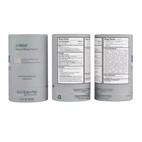 Science sunbetter sheer SPF 70 Sunscreen Lotion