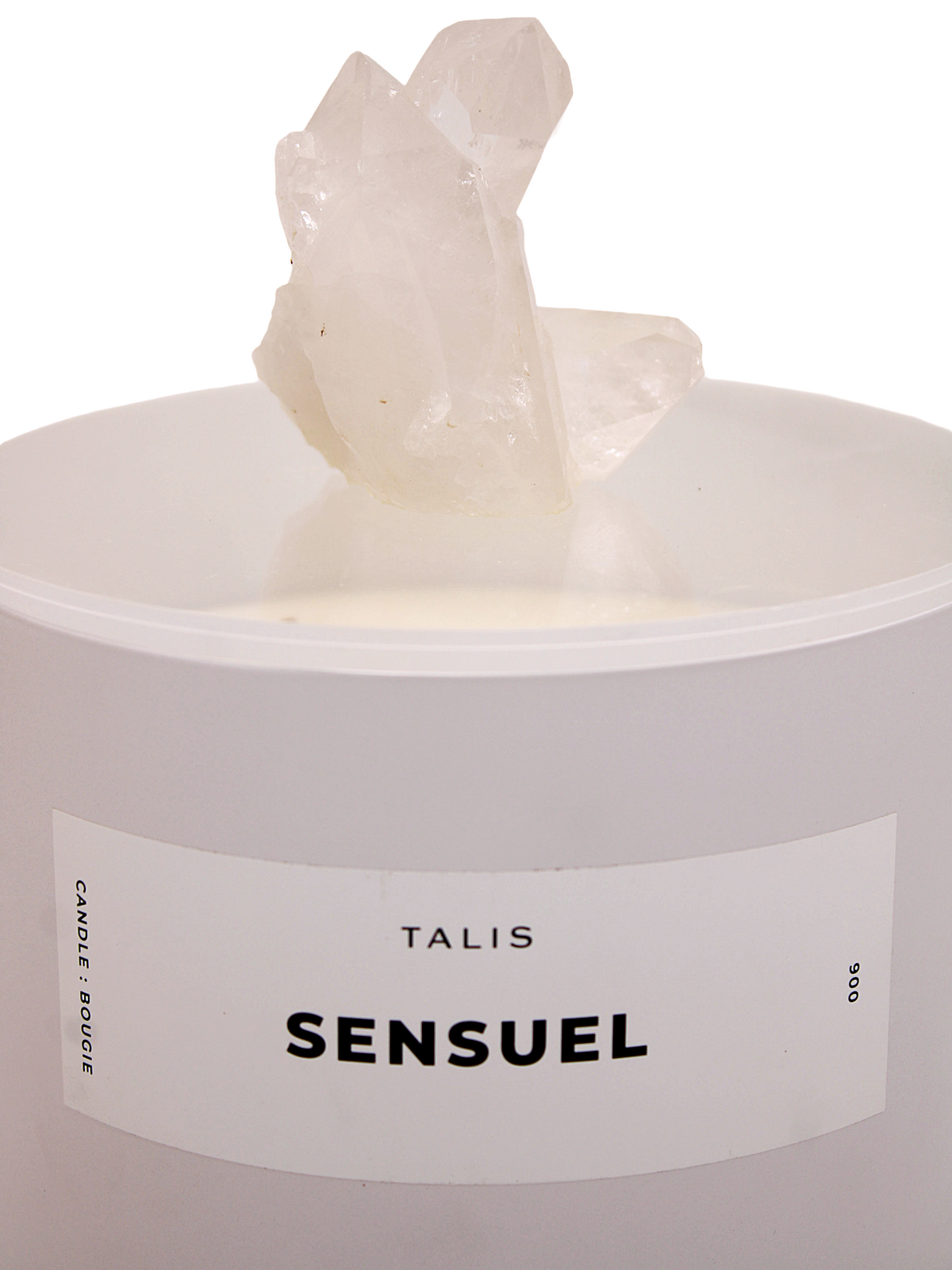 Sensuel White Tin Crystal Candle XL
