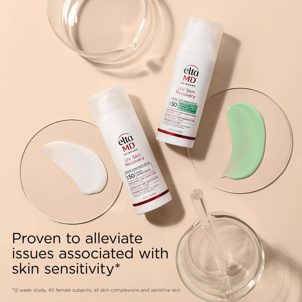 UV Skin Recovery Green Tint SPF 50 lifestyle Image